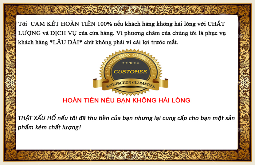 Hoàn tiền nếu bạn không hài lòng