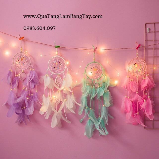 dreamcatcher gắn đèn 