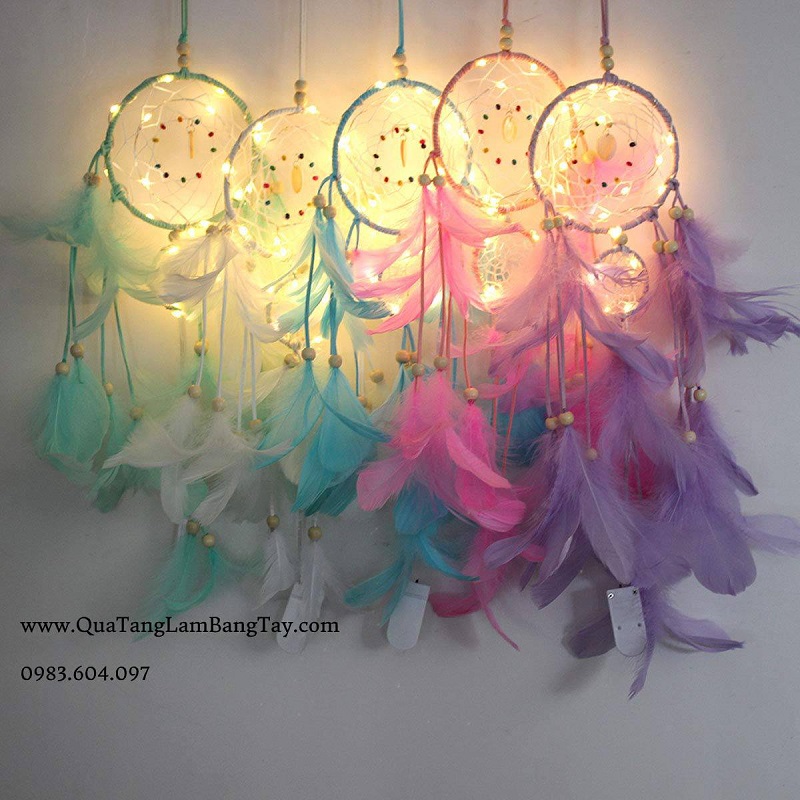 dreamcatcher gắn đèn 