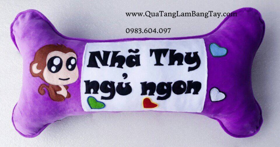 gối handmade cho bé nhã thy ngủ ngon