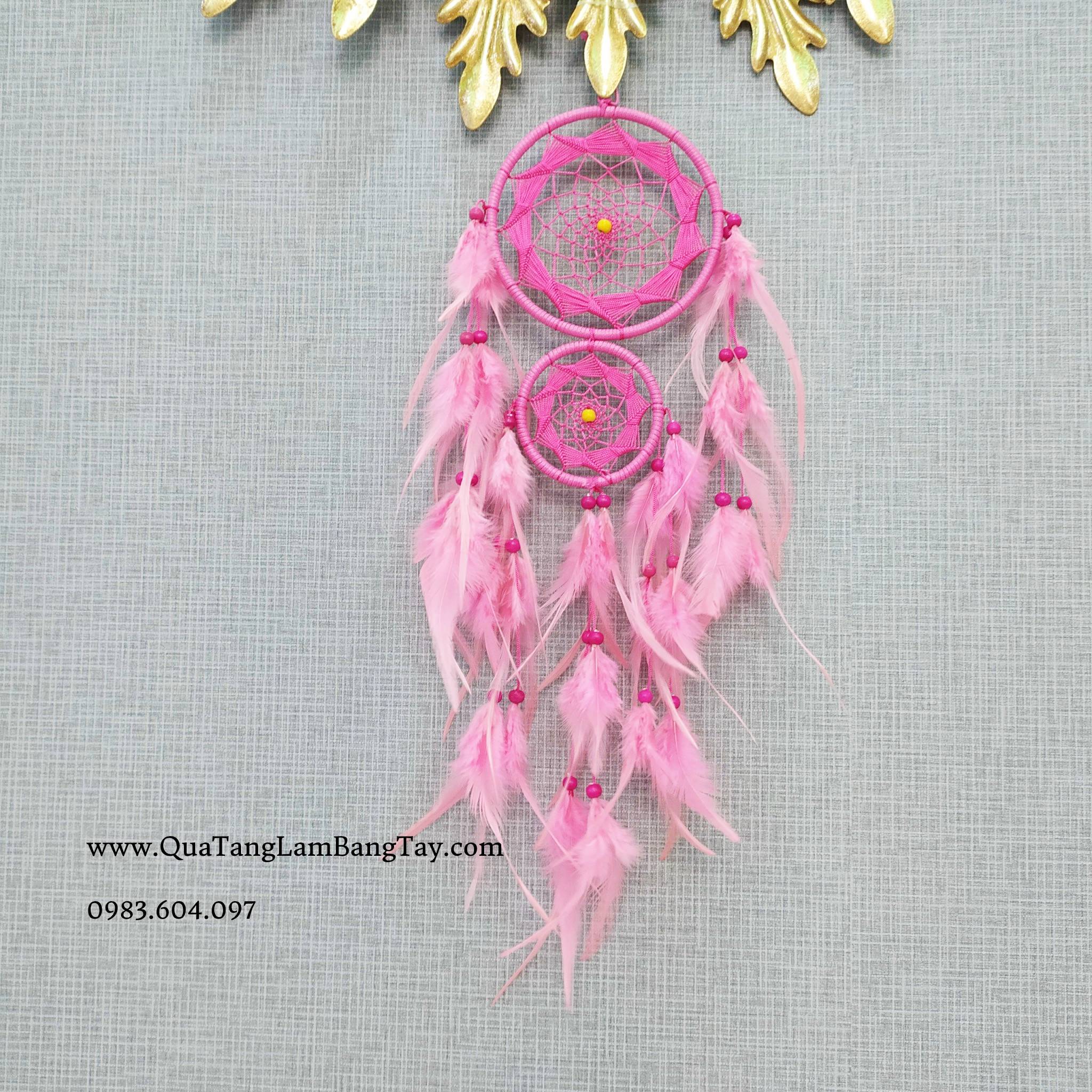 Dreamcatcher Màu Hồng Baby Rẻ Quạt 2 - Mã DRD39