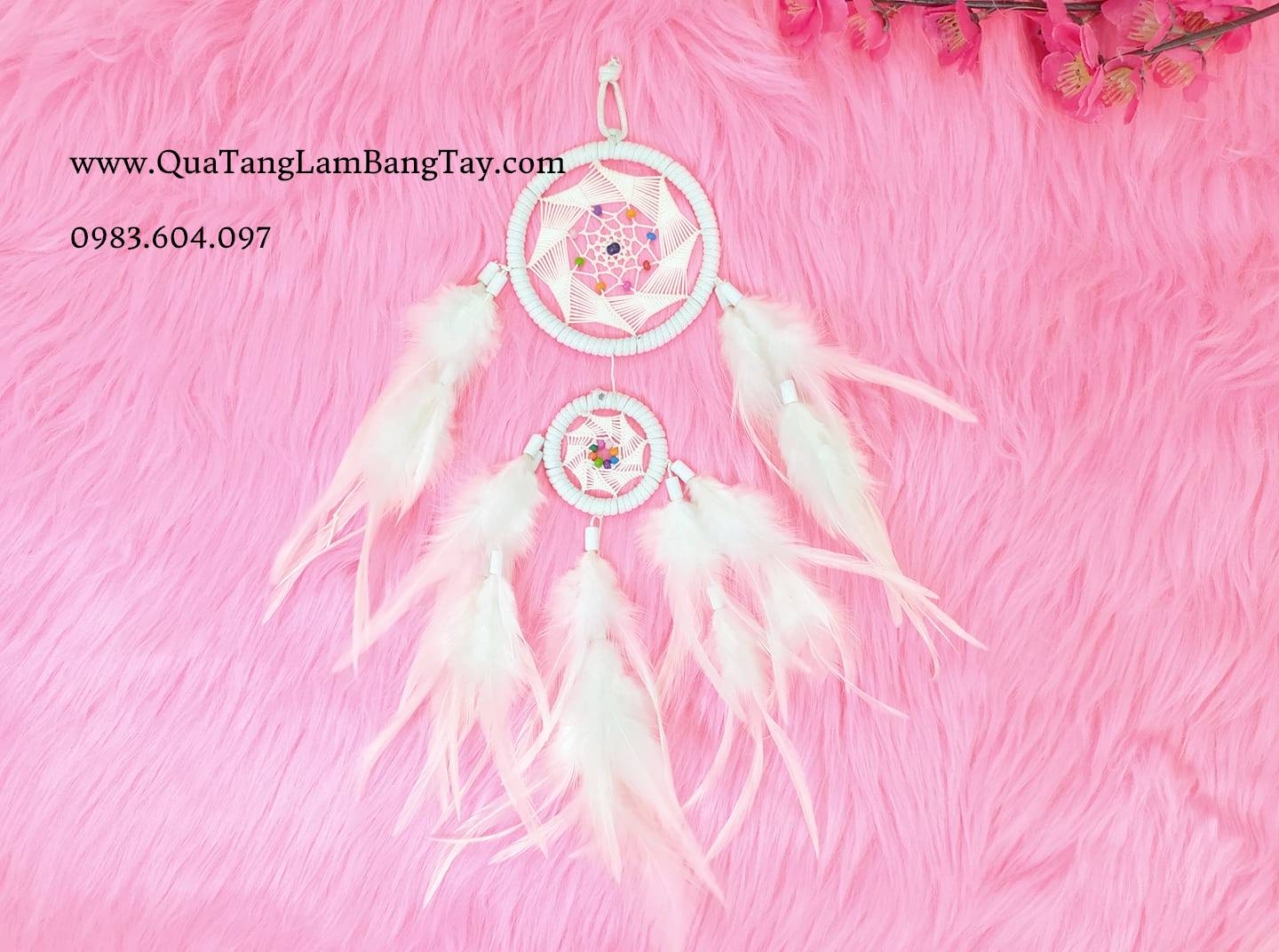 Dreamcatcher Màu Trắng Sang Trọng( tên Màu Trắng Tinh Khôi) mã DRD20