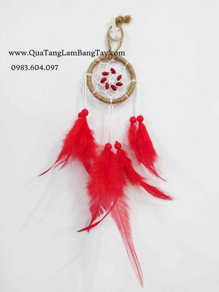 Móc Khóa Dreamcatcher Màu Đỏ - Mã MDR1