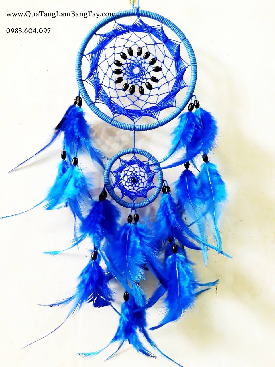 Dreamcatcher Màu Xanh Dương Rẻ Quạt - Mã DR21