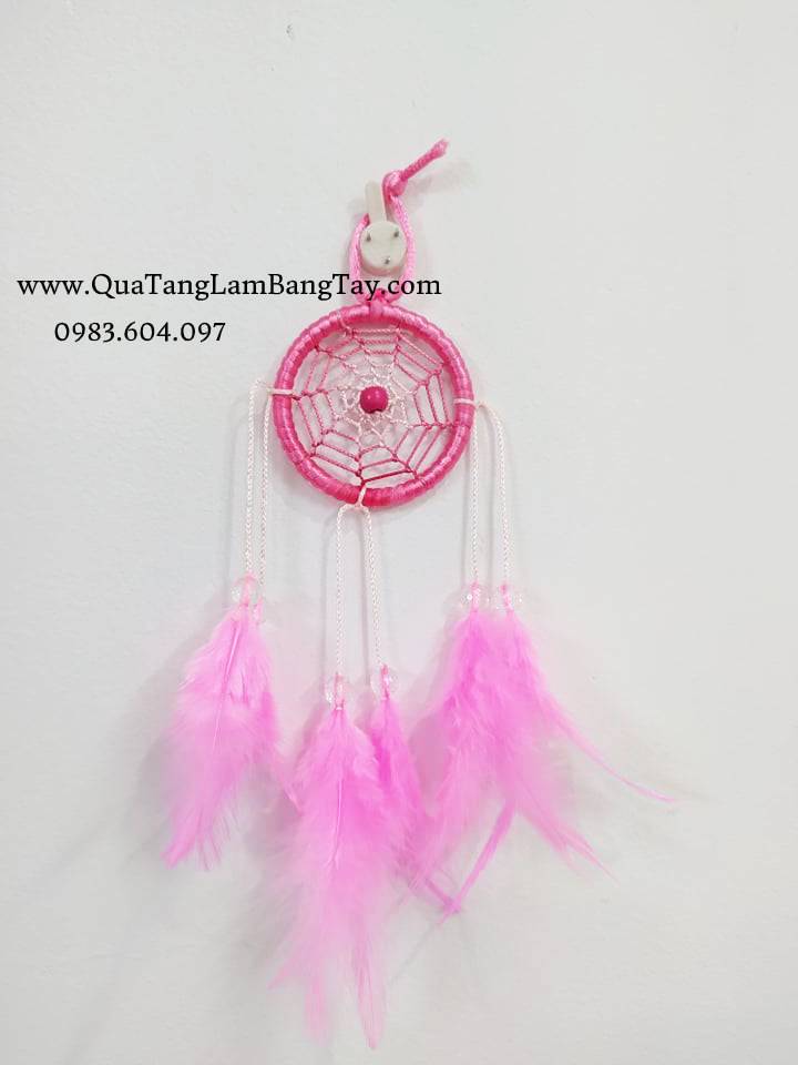 Móc Khóa Dreamcatcher Màu Hồng - Mã MDR4