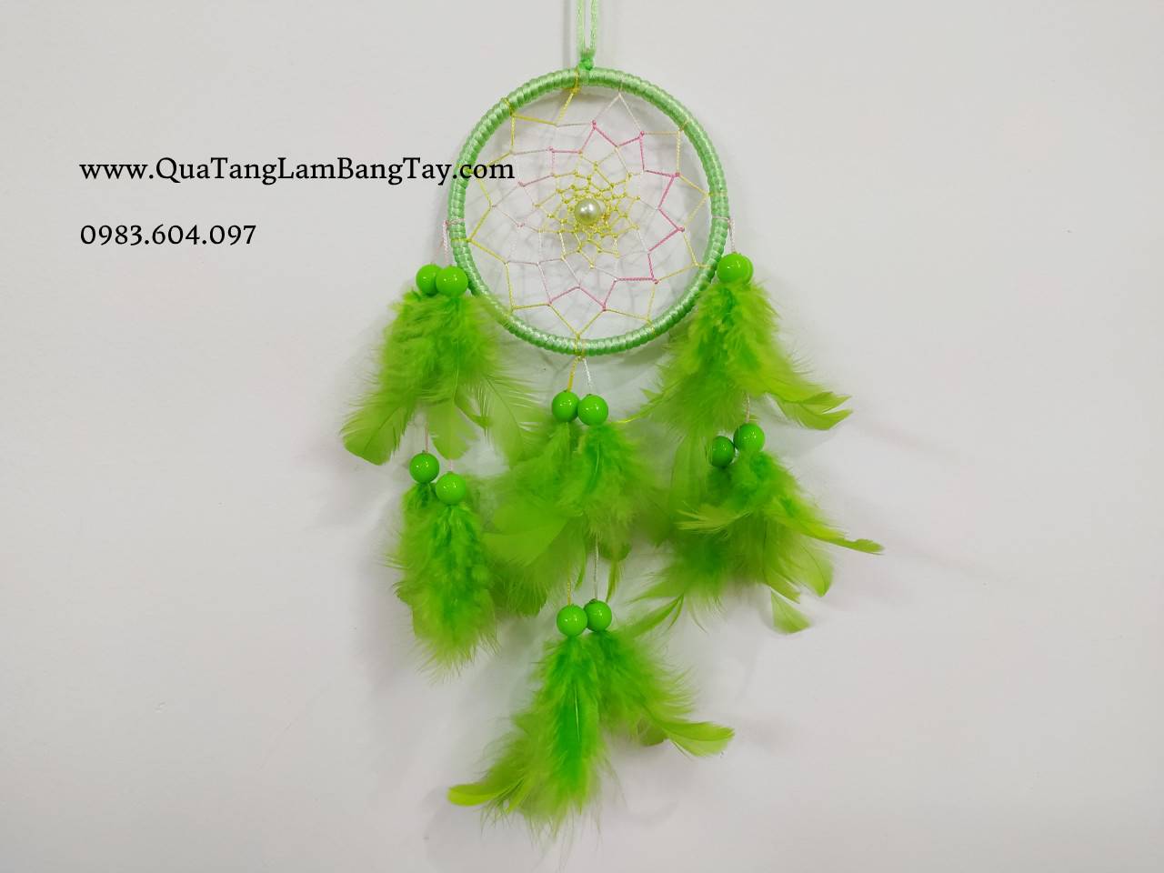 Dreamcatcher Màu Xanh Lá Cây Sang Trọng (tên Nhẹ Nhàng Tươi Mát) mã DRD26