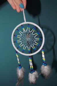 dreamcatcher màu xanh dương 