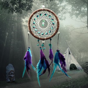 dreamcatcher màu xanh dương 